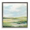 Stupell Industries Pastel Meadow Landscape Framed Floater Canvas Wall Art Design by June Erica Vess